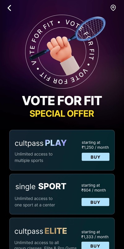 Cult Fit - Vote for Fit